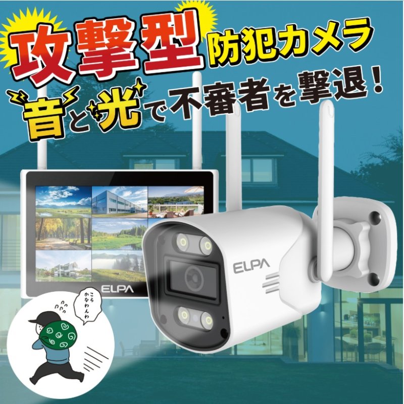 画像1: 攻撃型防犯カメラ ELPA No.28105 (1)